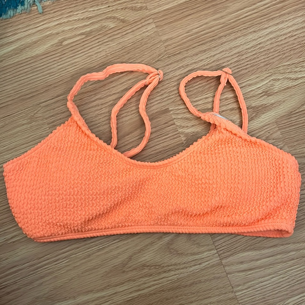 shien bright pink ish orange bikini top